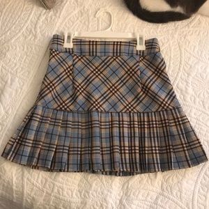 Pleated mini skirt